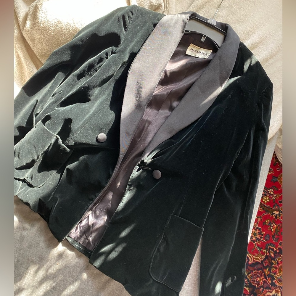 McNamara Velvet Dress Blazer